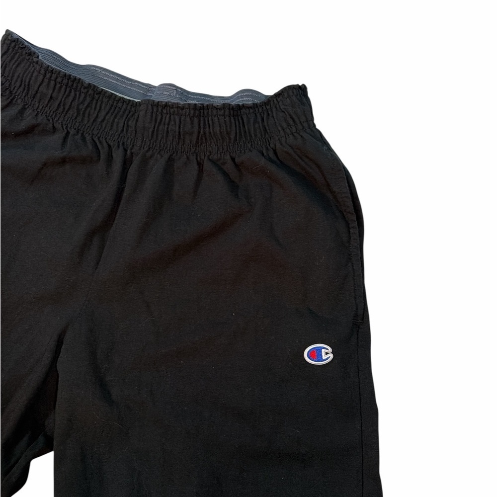 Men's Champion Jersey Pants Pockets Black/Gray M Set 2 - Picture 3 of 16